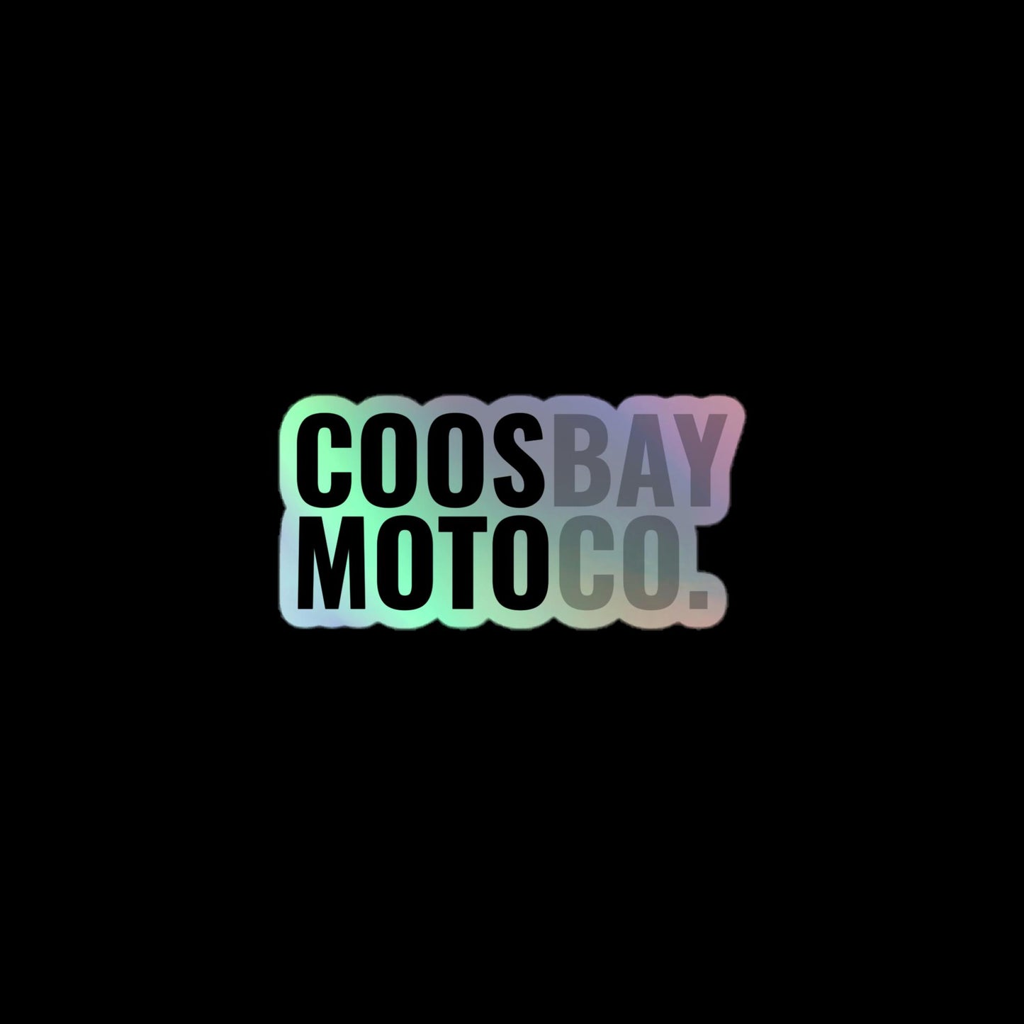 Coos Bay Moto Co. Holographic Sticker