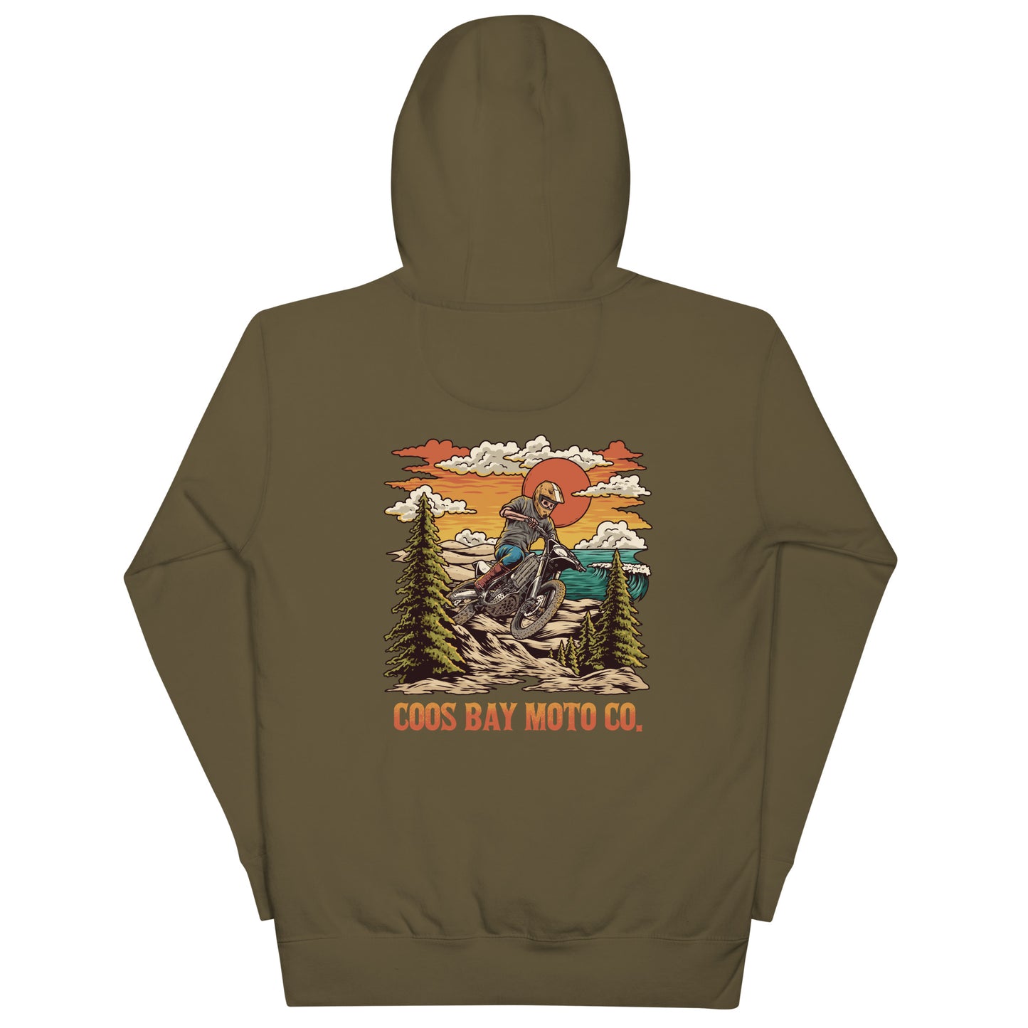 Classic Coos Bay Moto Co. Beach Hoodie