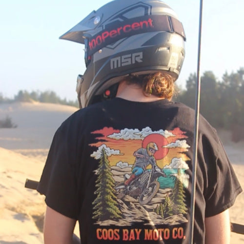 Classic Coos Bay Moto Co. Beach T-shirt